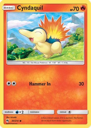 Cyndaquil 040/214 - SM  Lost Thunder - for just $0.13! 