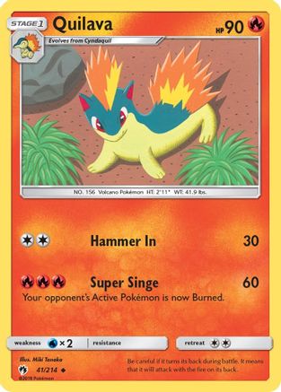 Quilava 041/214 - SM  Lost Thunder - for just $0.22! 
