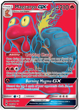 Magcargo GX (Full Art) 198/214 - SM  Lost Thunder Holofoil - for just $2! 