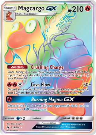 Magcargo GX (Secret) 218/214 - SM  Lost Thunder Holofoil - for just $5.48! 