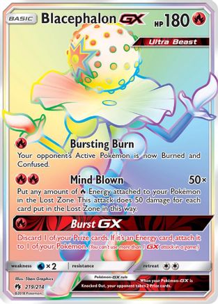 Blacephalon GX (Secret) 219/214 - SM  Lost Thunder Holofoil - for just $15.98! 