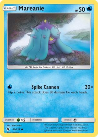 Mareanie 068/214 - SM  Lost Thunder Reverse Holofoil - for just $0.18! 