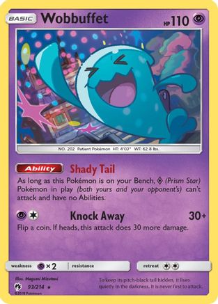 Wobbuffet 093/214 - SM  Lost Thunder - for just $0.21! 