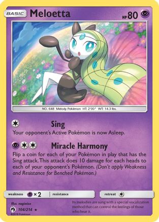 Meloetta 104/214 - SM  Lost Thunder - for just $0.25! 