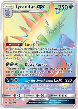 Tyranitar GX (Secret) 223/214 - SM  Lost Thunder Holofoil - for just $21.02! 