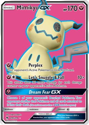 Mimikyu GX (Full Art) 206/214 - SM  Lost Thunder Holofoil - for just $41.93! 