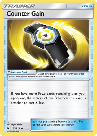 Counter Gain 170/214 - SM  Lost Thunder Reverse Holofoil - for just $0.80! 