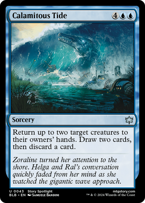 Calamitous Tide (BLB-043) - Bloomburrow - for just $0.03! 