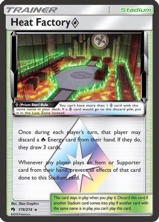 Heat Factory Prism Star 178/214 - SM  Lost Thunder Holofoil - for just $0.75! 