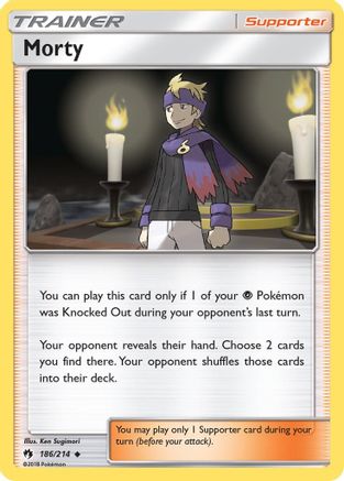 Morty 186/214 - SM  Lost Thunder - for just $0.10! 