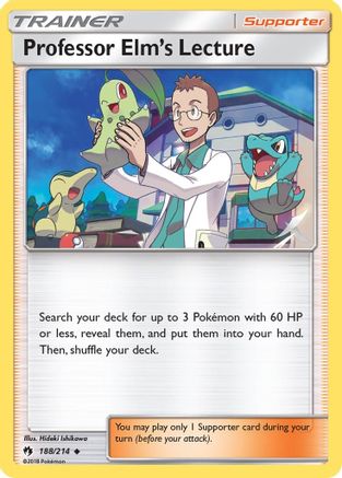 Professor Elm's Lecture 188/214 - SM  Lost Thunder Reverse Holofoil - for just $0.68! 