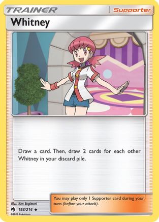 Whitney 193/214 - SM  Lost Thunder Reverse Holofoil - for just $0.35! 
