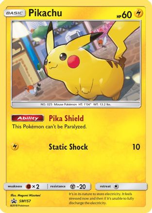 Pikachu SM157/248 - SM Promos Holofoil - for just $4.66! 