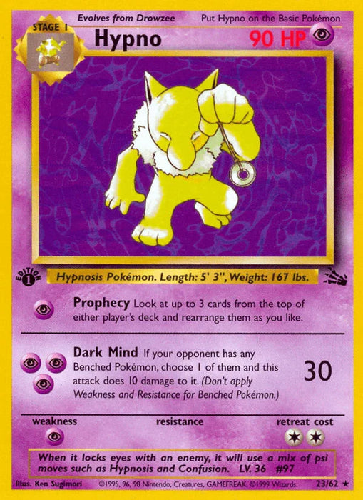 Hypno (23/62) [Fossil 1st Edition] - for just $4.35! 