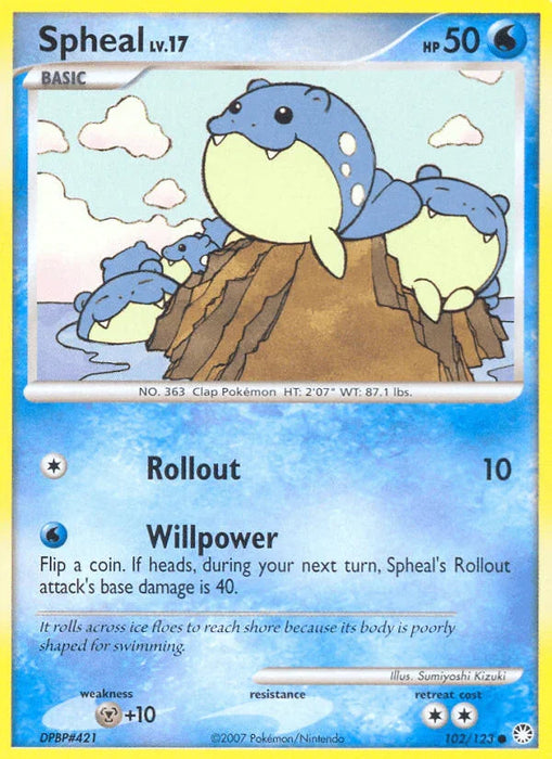 Spheal (102/123) [Diamond & Pearl: Mysterious Treasures] - for just $0.40! 