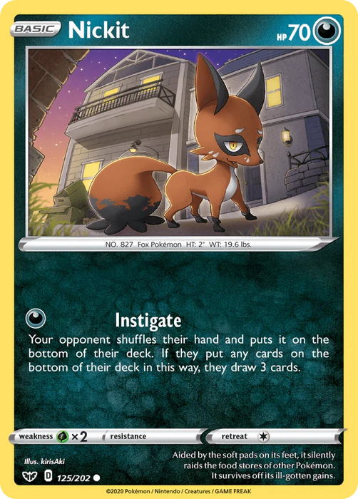 Nickit (125/202) [Sword & Shield: Base Set] - for just $0.10! 