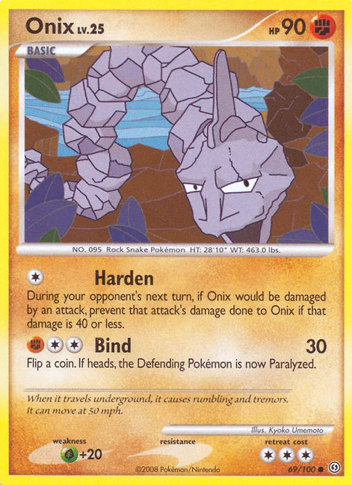 Onix (69/100) [Diamond & Pearl: Stormfront] - for just $0.15! 
