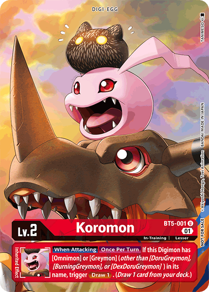 Koromon [BT5-001] (Premier Event) [Battle of Omni Promos] - Just $22.35! Shop now at Retro Gaming of Denver