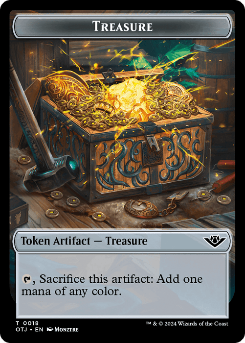 Eldrazi Scion // Treasure Double-Sided Token [Outlaws of Thunder Junction Commander Tokens] - for just $0.15! 