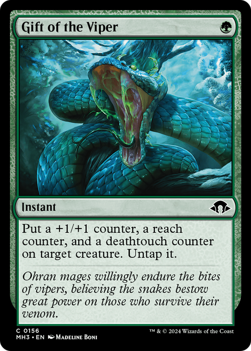 Gift of the Viper (MH3-156) - Modern Horizons 3 - for just $0.08! 