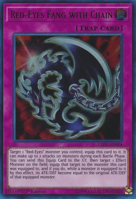 Red-Eyes Fang with Chain [LEDU-EN004] Ultra Rare - for just $4.90! 