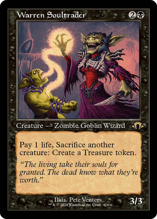 Warren Soultrader (Retro Frame) (MH3-414) - Modern Horizons 3 - for just $5.22! 