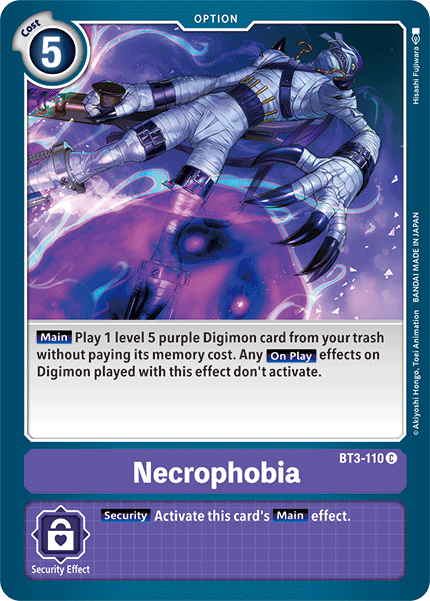 Necrophobia [BT3-110] [Release Special Booster Ver.1.5] - Just $0.09! Shop now at Retro Gaming of Denver