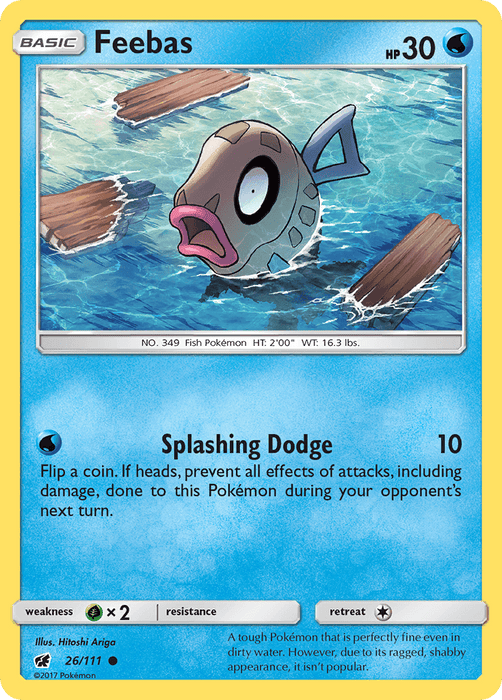 Feebas (26/111) [Sun & Moon: Crimson Invasion] - for just $0.10! 