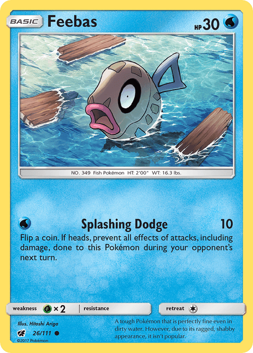 Feebas (26/111) [Sun & Moon: Crimson Invasion] - for just $0.10! 