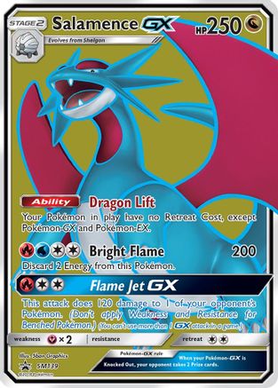 Salamence GX SM139/248 - SM Promos Holofoil - for just $4.14! 