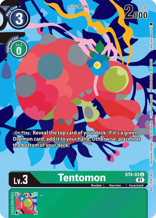 Tentomon [ST4-03] (Tamer's Card Set 2 Floral Fun) [Starter Deck: Giga Green Promos] - Just $0.70! Shop now at Retro Gaming of Denver