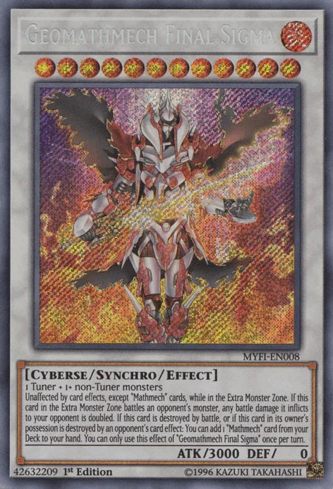 Geomathmech Final Sigma [MYFI-EN008] Secret Rare - for just $0.35! 