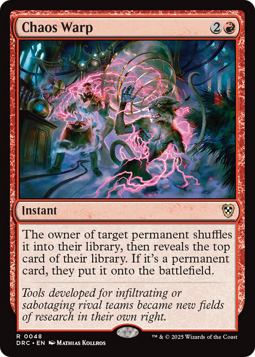 Chaos Warp (DRC-048) - Commander: Aetherdrift - for just $0.12! 
