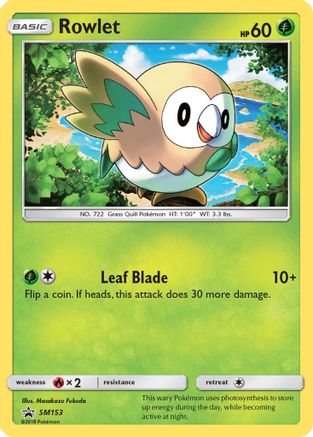 Rowlet SM153/248 - SM Promos Holofoil - for just $0.57! 