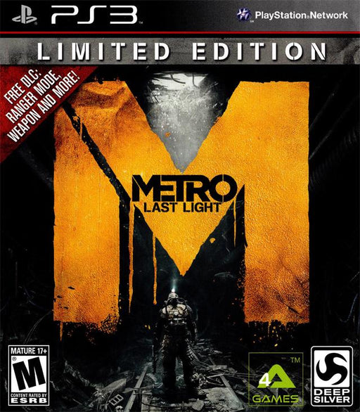 Metro Last Light Limited Edition (Playstation 3) - for just $0! 
