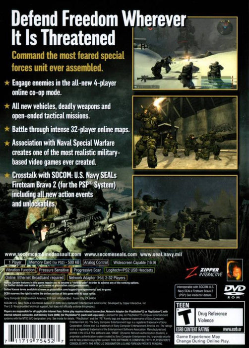 SOCOM: U.S. Navy Seals Combined Assault [Greatest Hits] – PlayStation 2 (PS2) - for just $0! 