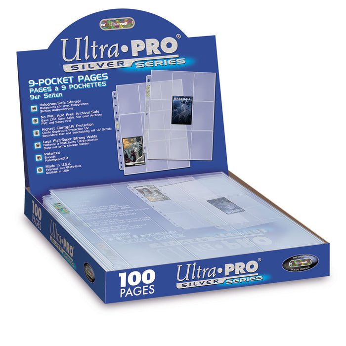 Ultra PRO: 9-Pocket Pages - Silver Series (11-Holes / 100-Pack) - for just $0! 