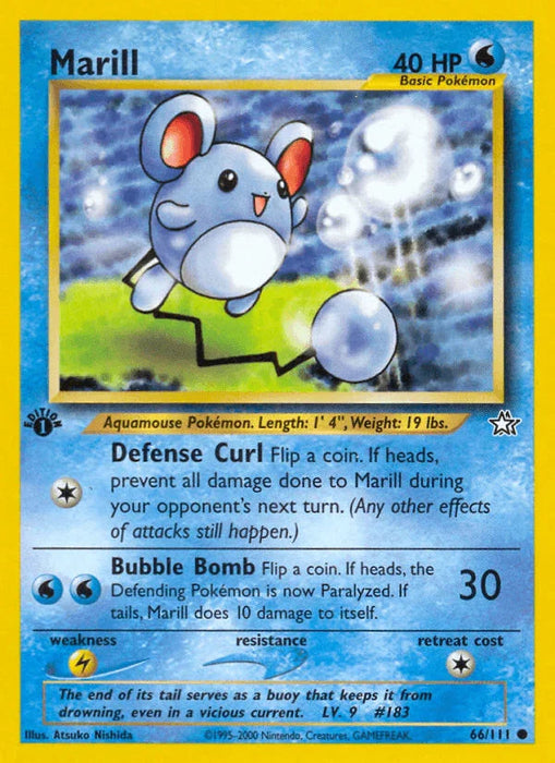 Marill (66/111) [Neo Genesis 1st Edition] - for just $0.40! 