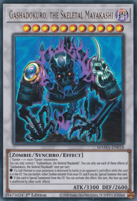 Gashadokuro, the Skeletal Mayakashi [MAMA-EN018] Ultra Rare - for just $0.10! 