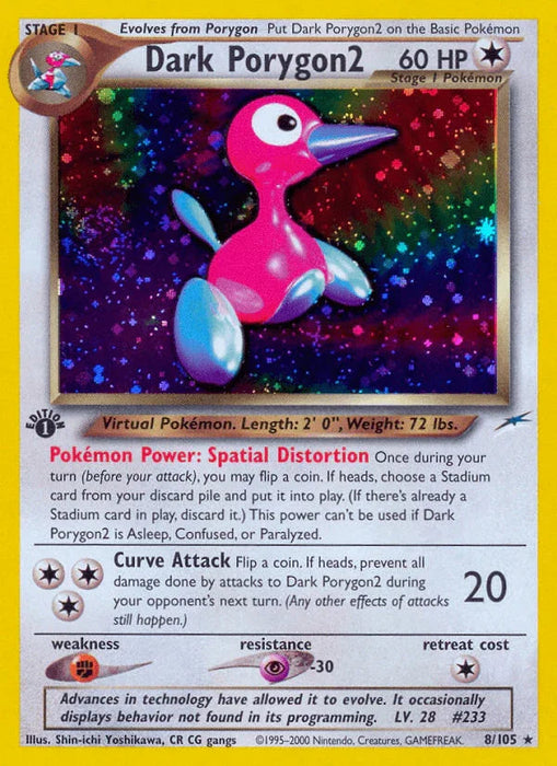 Dark Porygon2 (8/105) [Neo Destiny 1st Edition] - for just $62.80! 