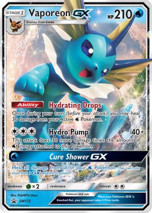Vaporeon GX SM172/248 - SM Promos Holofoil - for just $5.01! 