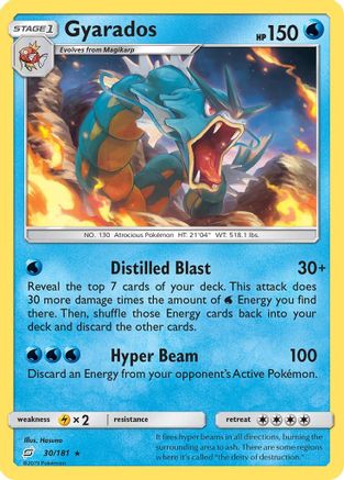 Gyarados 030/181 - SM  Team Up Reverse Holofoil - for just $4.96! 