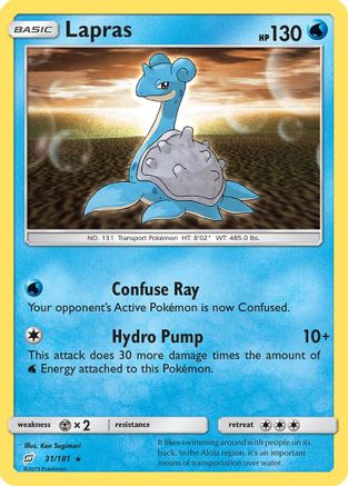 Lapras 031/181 - SM  Team Up - for just $1.10! 