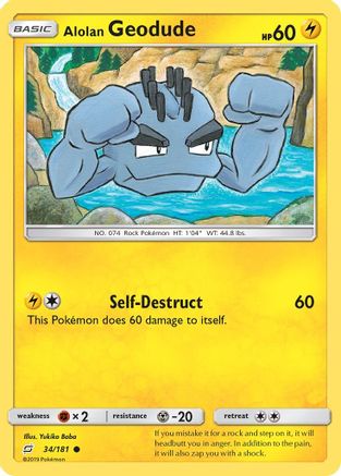 Alolan Geodude 034/181 - SM  Team Up - for just $0.10! 