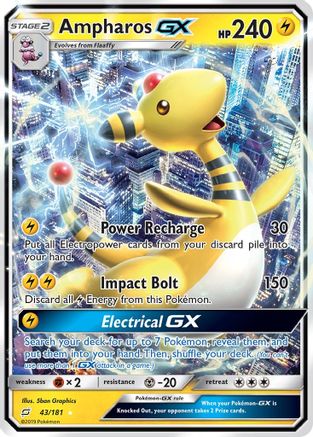 Ampharos GX 043/181 - SM  Team Up Holofoil - for just $2.68! 