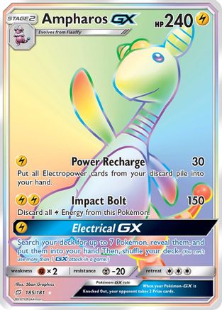 Ampharos GX (Secret) 185/181 - SM  Team Up Holofoil - for just $21.73! 