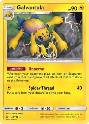 Galvantula 048/181 - SM  Team Up Reverse Holofoil - for just $0.35! 
