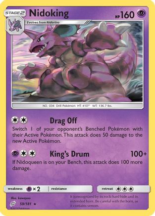 Nidoking 059/181 - SM  Team Up Reverse Holofoil - for just $1.68! 