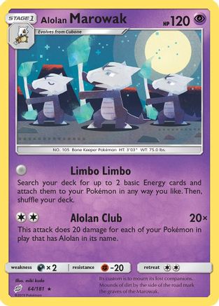 Alolan Marowak 064/181 - SM  Team Up - for just $0.57! 