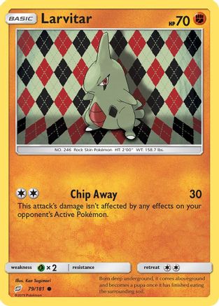 Larvitar 079/181 - SM  Team Up Reverse Holofoil - for just $0.30! 